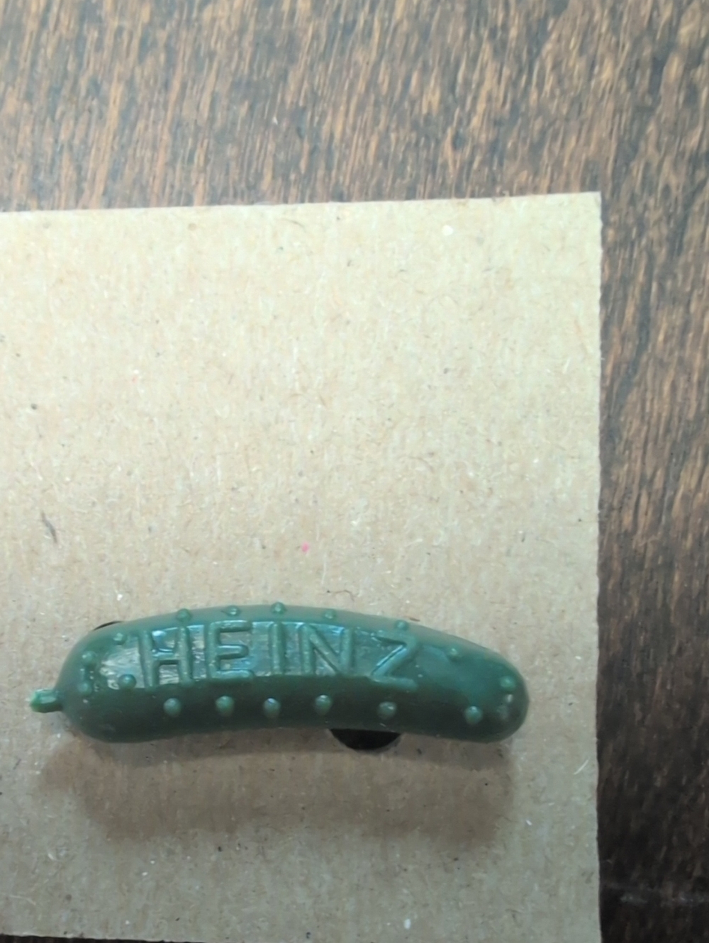 HEINZ Green Pickle Brooch - Novelty Women’s Jewelry